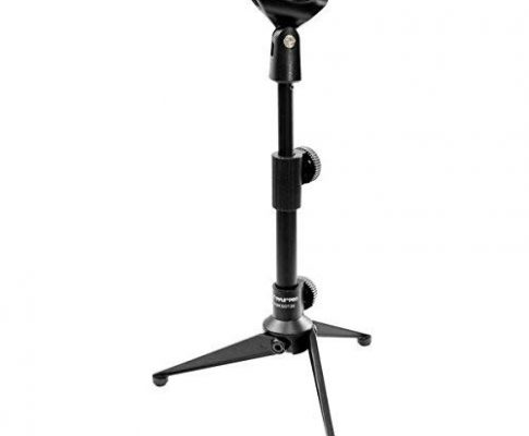 Pyle Desktop Tripod Microphone Stand – Adjustable Height 10.6” to 12.6” Inch High with Heavy Duty Clutch Support Weight 5 Lbs. – Ideal for Recording Podcast or Desktop Application PMKSDT26 Review