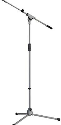 K&M Stands 21080.500.87 Soft Touch Microphone Stand with Extendable Boom Arm – Gray Review