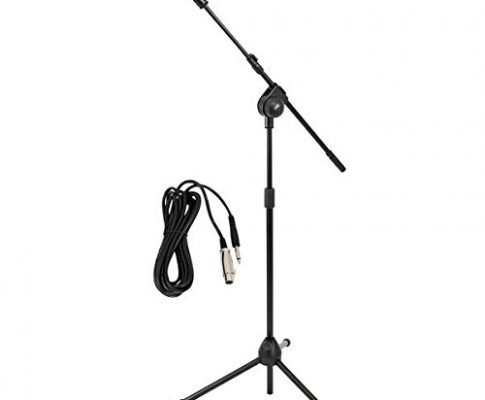 PYLE-PRO Dynamic Microphone and Tripod Stand – Height Adjustable from 2.6′ to 5.1′ ft and Telescoping Boom Arm Mic Length 7.48” Inch w/ Acoustic Pop Filter – Includes 15′ ft XLR Cable PMKSM20 Review