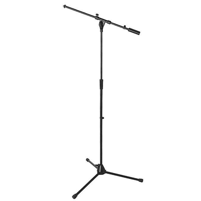 On Stage MS9701B Plus Pro Tripod Microphone Boom Stand, Black