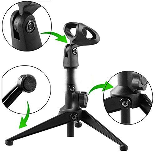 BephaMart Adjustable Metal Desktop Table Microphone Clamp Clip Holder Stand Tripod Shipped and Sold by BephaMart