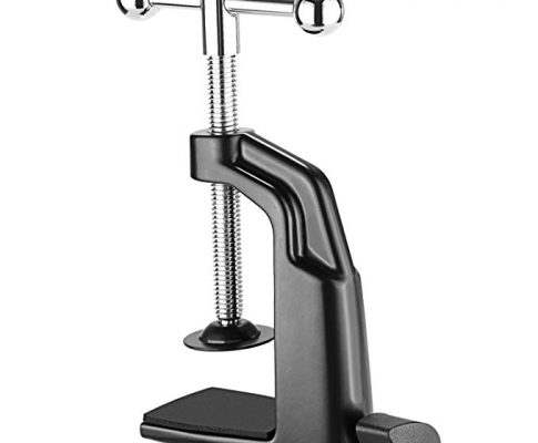 Neewer Metal Table Mounting Clamp for Microphone Suspension Boom Scissor Arm Stand Holder with an Adjustable Positioning Screw, Fits up to 2.2 inches/5.6 centimeters Desktop Thickness (Black) Review