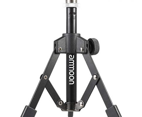 ammoon MS-12 Mini Foldable Desktop Tabletop Tripod Microphone Mic Stand Holder Review