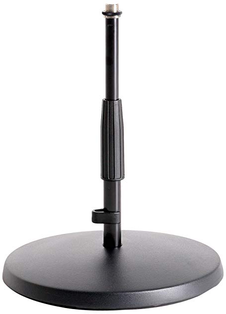 K&M 23320 Low-Profile Microphone Stand - Black
