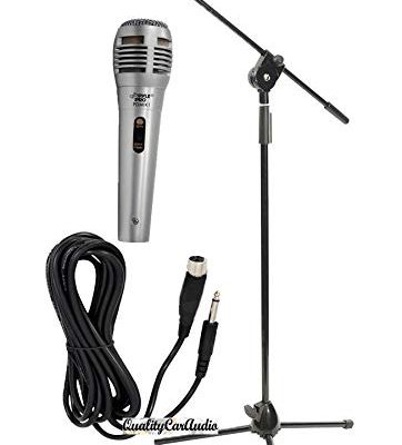Pyle Professional Handheld Microphone + Stand + 6.5FT Cable & Clip Package Review