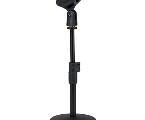 Universal Desktop Microphone Stand, Heavy Iron Base Adjustable MIC Tabletop Stand with Microphone Clip such as Sm57 Sm58 Sm86 Sm87 Review